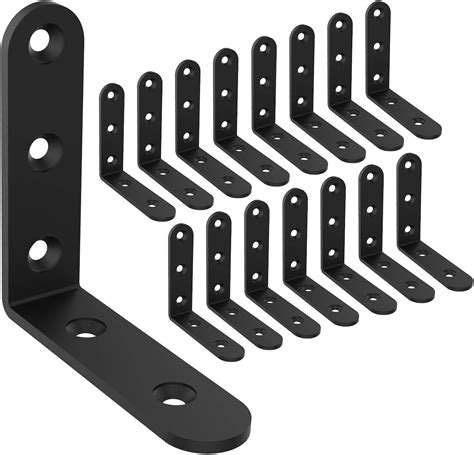 black metal shelf brackets amazon|decorative black shelf brackets.